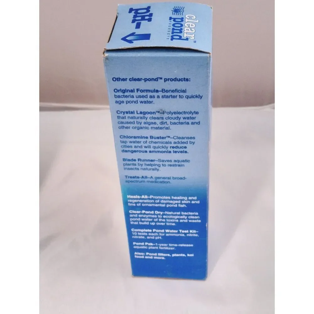 2 - CLEAR POND PH DOWN‎ Pond Water PH Reducing Solution 16-Ounce Bottle, White